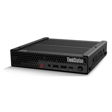 Lenovo ThinkStation P3 Tiny Workstation PC, Intel Core i7-14700T Processor, 16GB DDR5 RAM, 512GB SSD, NVIDIA T400 4GB Graphics, Windows 11 Pro, 230W Power Supply, 3 Year Warranty | 30H00057AX