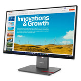 Lenovo ThinkVision P24QD-40 23.8" QHD (2560 x 1440) Monitor, 120Hz, Anti-glare, 4ms GtG Response Time, HDMI, DP, USB-C, Fully Adjustable Stand, Black, 3 Year Warranty | 64B1GAT1UK