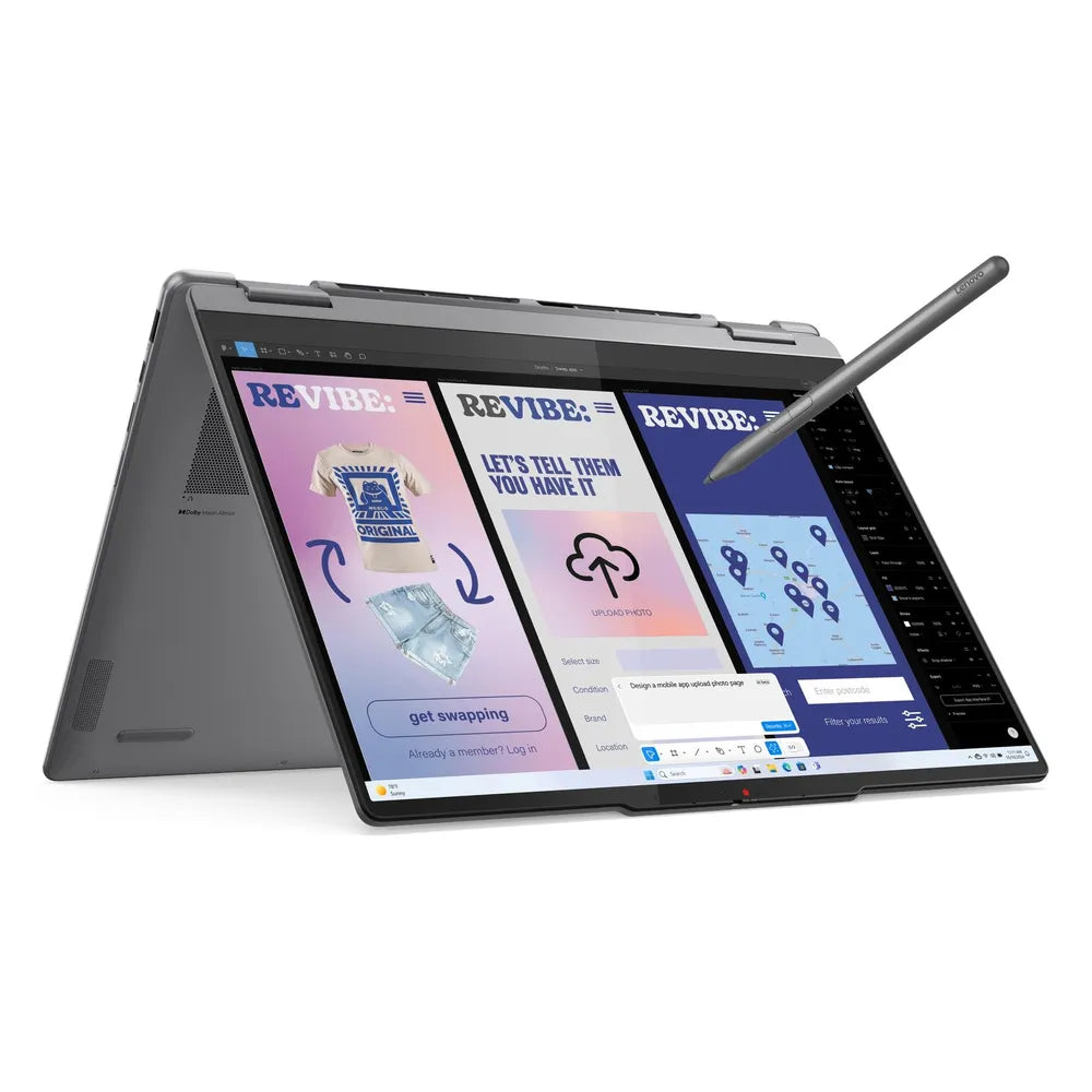Lenovo Yoga 7 2-in-1 14ILL10 Laptop, Intel Core Ultra 7 256V Processor, 16GB RAM, 512GB SSD, 14" WUXGA OLED Touch Display, Windows 11 Home, English & Arabic Backlit Keyboard, 2 Year Warranty | 83JQ00B0AX