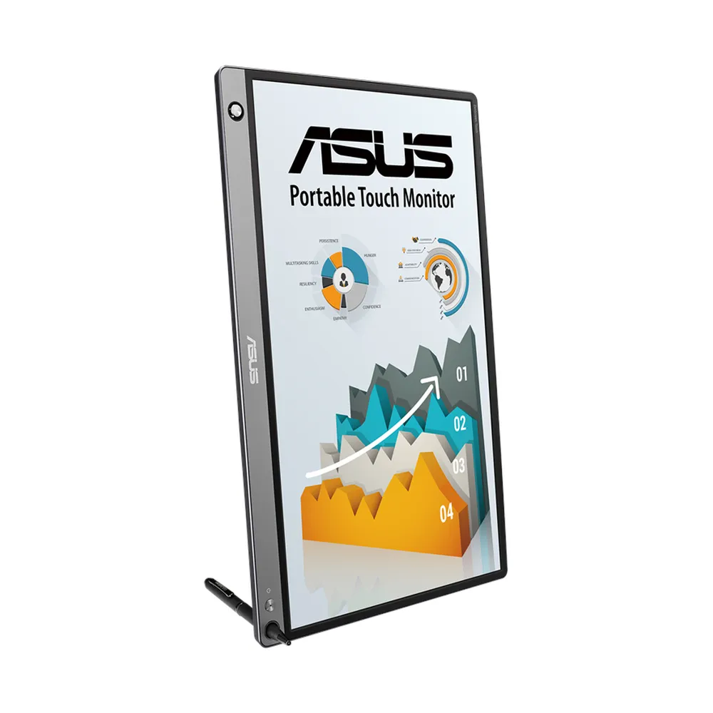 شاشة ASUS ZenScreen MB16AMT مقاس 15.6 بوصة بدقة FHD (1920x1080) محمولة تعمل باللمس، مضادة للتوهج، USB-C، Micro HDMI، ضمان 3 سنوات | MB16AMT