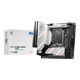 MSI MPG B760I EDGE WIFI Gaming Motherboard, LGA1700 Socket, Mini-ITX Form Factor, DDR5 Ram, PCIe 5.0, USB 10Gbps, HDMI, DP, Wi-Fi 6E, Bluetooth, Realtek 2.5Gb Ethernet, M.2 Shield Frozr, Extended Heatsink Design, 1 Year Warranty | 910-7D40-014