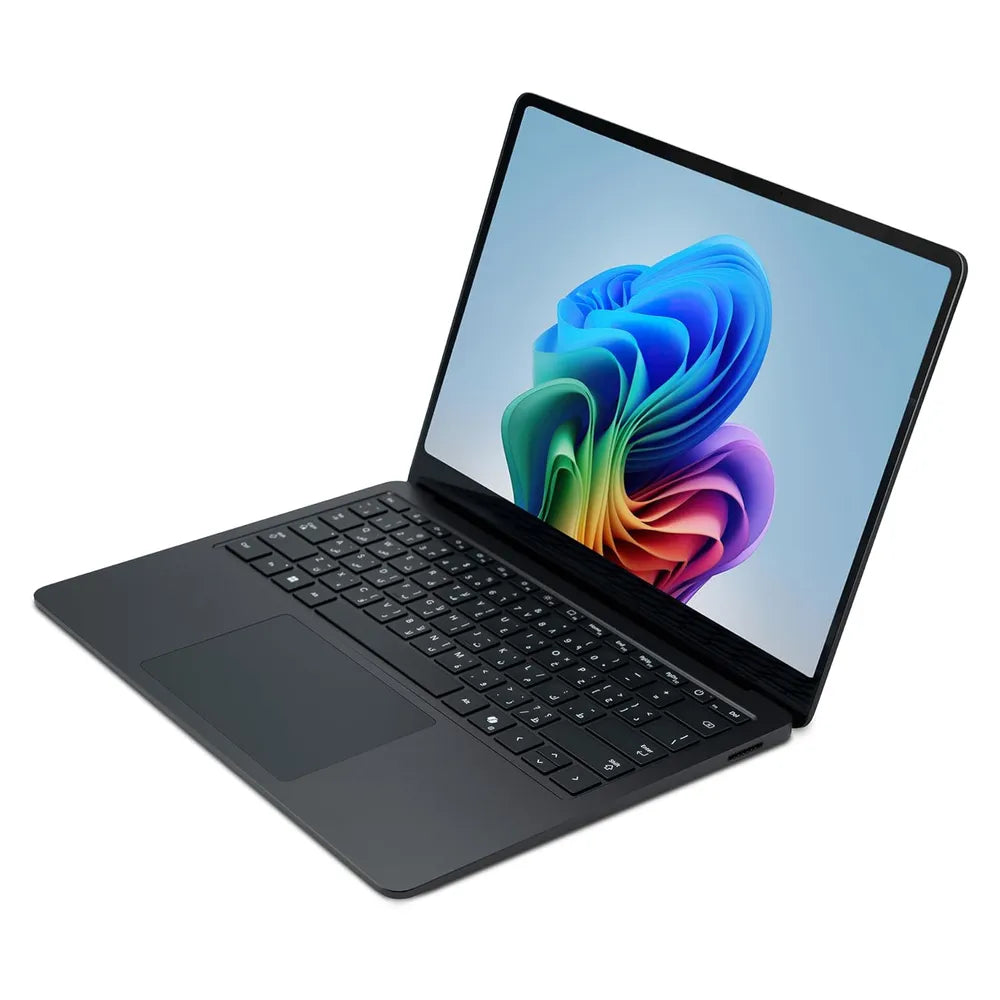 Microsoft Surface Laptop 7, معالج Intel Core Ultra 7 268V، ذاكرة وصول عشوائي (RAM) سعة 32 جيجابايت، قرص صلب (SSD) سعة 1 تيرابايت، شاشة لمس 13.8 بوصة 120 هرتز، ويندوز 11 برو، لوحة مفاتيح بإضاءة خلفية إنجليزية وعربية، أسود، ضمان لمدة سنة | EP2-22358