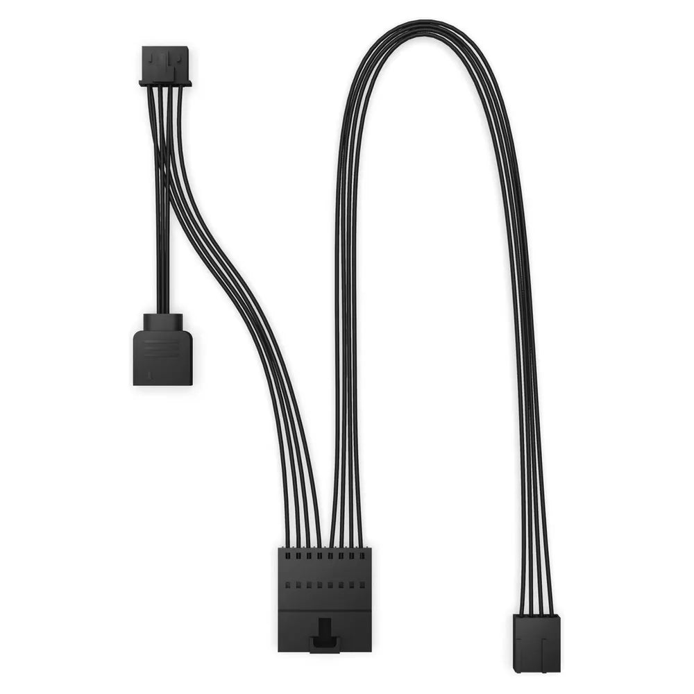 مروحة واحدة RGB من NZXT F360 RGB Core، 3 مراوح، محمل ديناميكي سائل، حجم إطار 360 ملم، سرعة مروحة 2400 دورة في الدقيقة، إضاءة LED RGB قابلة للعنونة، أسود، ضمان سنة واحدة | RF-U36HF-B1