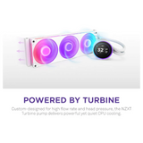 NZXT Kraken Elite 420 RGB Liquid AIO Cooler, 420mm Radiator, 2.72" LCD Display, ARGB Lighting, Copper Cold Plate & Aluminum Radiator, Supports Intel & AMD Sockets, F420 RGB Core Fans, White, 1 Year Warranty | RL-KR42E-W2