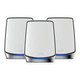جهاز راوتر Netgear Orbi 850 Series ثلاثي النطاق بتقنية WiFi 6، سرعة إيثرنت تصل إلى 2 جيجا، سرعة لاسلكية 6 جيجابت في الثانية، ضمان لمدة سنة | RBK853-100EUS