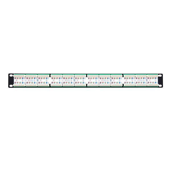 GENUINE PATCH PANEL 24 PORT WALL MOUNT/RACKMOUNT LOADED