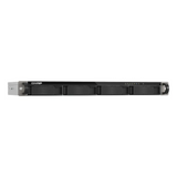 QNAP Compact 1U short-depth rackmount 4 BAY NAS, ARM 64-bit Cortex-A55 Processor, 4GB RAM, High-speed storage, NPU Acceleration, Dual 2.5GbE Connectivity, RJ-45, USB-C, 1 Year Warranty | TS-433EU