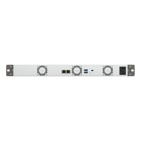 QNAP Compact 1U short-depth rackmount 4 BAY NAS, ARM 64-bit Cortex-A55 Processor, 4GB RAM, High-speed storage, NPU Acceleration, Dual 2.5GbE Connectivity, RJ-45, USB-C, 1 Year Warranty | TS-433EU