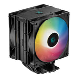 مبرد وحدة المعالجة المركزية DeepCool AG400 Digital Plus ARGB، 4 أنابيب حرارية، شاشة عرض الحالة في الوقت الفعلي، يدعم مقابس Intel و AMD، لون أسود، ضمان لمدة عام | R-AG400-BKADMP-G-1