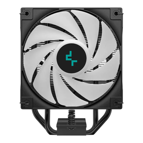 مبرد وحدة المعالجة المركزية DeepCool AG400 Digital Plus ARGB، 4 أنابيب حرارية، شاشة عرض الحالة في الوقت الفعلي، يدعم مقابس Intel و AMD، لون أسود، ضمان لمدة عام | R-AG400-BKADMP-G-1