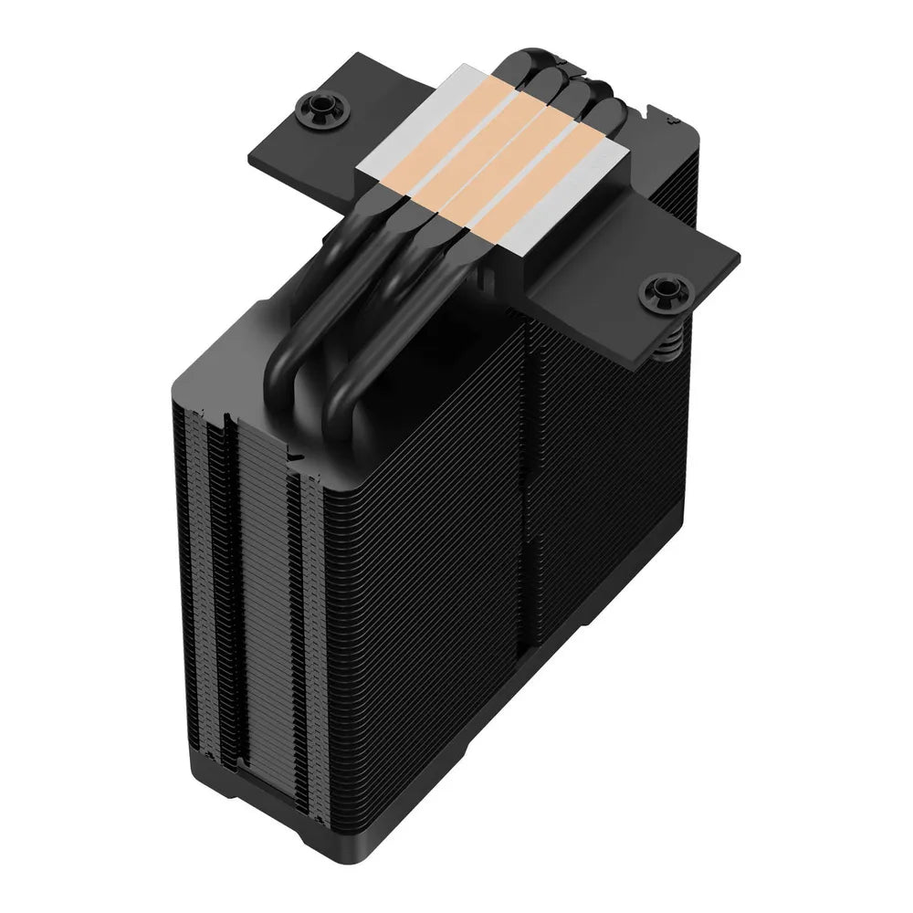 مبرد وحدة المعالجة المركزية DeepCool AG400 Digital Plus ARGB، 4 أنابيب حرارية، شاشة عرض الحالة في الوقت الفعلي، يدعم مقابس Intel و AMD، لون أسود، ضمان لمدة عام | R-AG400-BKADMP-G-1