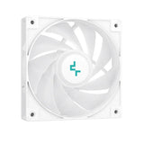 مبرد وحدة المعالجة المركزية DeepCool AG400 الرقمي بتقنية ARGB، 4 أنابيب حرارية، شاشة عرض الحالة في الوقت الفعلي، يدعم مقابس Intel و AMD، أبيض، ضمان لمدة سنة واحدة | R-AG400-WHADMN-G-1