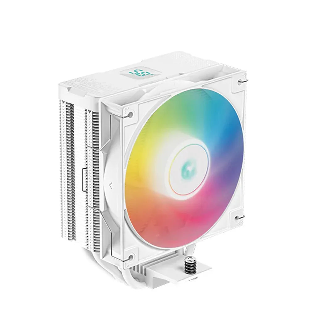 مبرد وحدة المعالجة المركزية ديب كول AG400 WH ARGB، 4 أنابيب حرارية، يدعم مقابس إنتل، إيه إم دي، أبيض، ضمان سنة واحدة | R-AG400-WHANMC-G-2