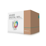 مبرد وحدة المعالجة المركزية ديب كول AG400 WH ARGB، 4 أنابيب حرارية، يدعم مقابس إنتل، إيه إم دي، أبيض، ضمان سنة واحدة | R-AG400-WHANMC-G-2
