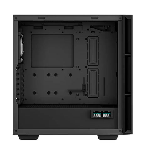 DeepCool CH560 DIGITAL Mid-Tower E-ATX PC Case, Real-Time Dual-Status Digital Display, Tempered glass Side Panel, 4 x AR GB Fans, 380mm GPU Support, USB 3.0, Black, 1 Year Warranty | R-CH560-BKAPE4D-G-1