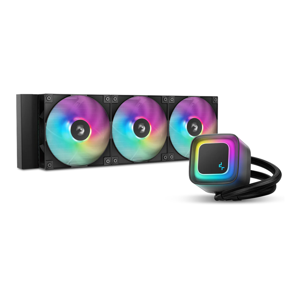 مبرد سائل ديب كول LE360 V2 ARGB، تصميم مضخة مثلجة، يدعم مقابس Intel وAMD، أسود، ضمان سنة واحدة | R-LE360-BKAMMC-G-2