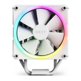 مبرد هوائي NZXT T120 RGB، 4 أنابيب حرارية نحاسية، يدعم مقابس Intel وAMD، مروحة F120 RGB، أبيض، ضمان لمدة سنة | RC-TR120-W1