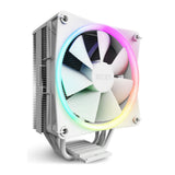 مبرد هوائي NZXT T120 RGB، 4 أنابيب حرارية نحاسية، يدعم مقابس Intel وAMD، مروحة F120 RGB، أبيض، ضمان لمدة سنة | RC-TR120-W1