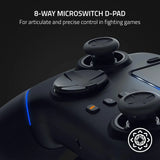 Razer Wolverine V2 Pro Wireless Gaming Controller، Mecha-Tactile Action أزرار، 8-Way Microswitch D-Pad، HyperTrigger، 6 Remapable أزرار، عمر بطارية Up to 28 Hours، Chroma RGB Lighting، أسود، ضمان سنة واحدة | RZ06-04710200-R3G1