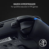 Razer Wolverine V2 Pro Wireless Gaming Controller، Mecha-Tactile Action أزرار، 8-Way Microswitch D-Pad، HyperTrigger، 6 Remapable أزرار، عمر بطارية Up to 28 Hours، Chroma RGB Lighting، أسود، ضمان سنة واحدة | RZ06-04710200-R3G1