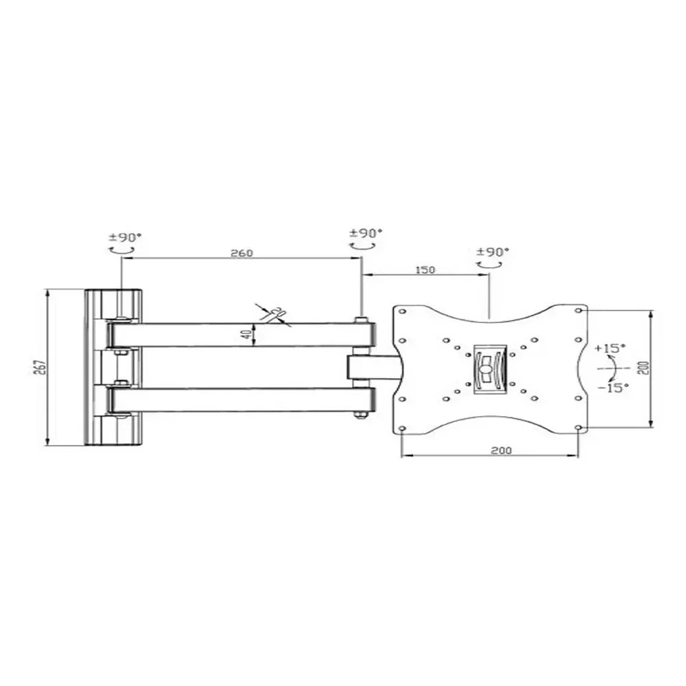 Skill-Tech-Adjustable-TV-Wall-Mount-Bracket-SH32P
