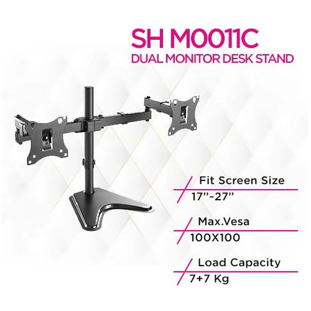 Skill-Tech-Dual-Monitor-Articulating-Desk-Mount-SH-M0011C
