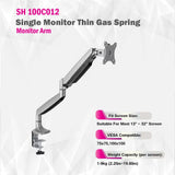 Skill-Tech-Premium-Gas-Spring-Single-Monitor-Arm-SH100-C012