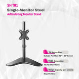 Skill-Tech-Single-Monitor-Freestanding-Monitor-Mount-SH-T01