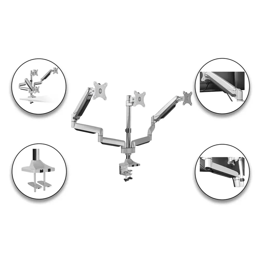Skill-Tech-Triple-Pole-Gas-Spring-Monitor-Arm-SH100-C036