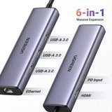 Ugreen-USB-C-to-USB-3.0-6-in-1-Hub-Adapter-15598