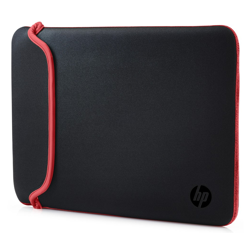 HP 15.6-Inch Reversible Laptop Sleeve, Dual-Sided Black and Red Design, Protective Neoprene Material, 1 Year Warranty | V5C30AA-ABB
