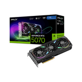PNY GeForce RTX 5070 Triple Fan OC Edition AR GB Graphics Card, GDDR7 12 GB 192-bit Memory, HDMI 2.1b, DP 2.1b Outputs, PCI Express 5.0, 2775 MHz Boost Clock, 672  GB/s Memory Bandwidth, 1 Year Warranty | VCG507012TFXXPB1-O