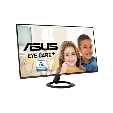 شاشة الألعاب ASUS VZ27EHF Eye Care بحجم 27 بوصة ودقة FHD (1920x1080) ومعدل تحديث 100 هرتز ووقت استجابة 1 مللي ثانية (MPRT)، مضادة للتوهج، مزودة بمنفذ HDMI، قابلة للإمالة، قابلة للتعديل، بضمان 3 سنوات | VZ27EHF