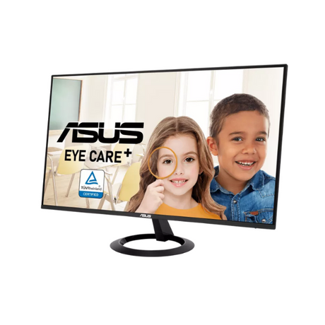 شاشة الألعاب ASUS VZ27EHF Eye Care بحجم 27 بوصة ودقة FHD (1920x1080) ومعدل تحديث 100 هرتز ووقت استجابة 1 مللي ثانية (MPRT)، مضادة للتوهج، مزودة بمنفذ HDMI، قابلة للإمالة، قابلة للتعديل، بضمان 3 سنوات | VZ27EHF