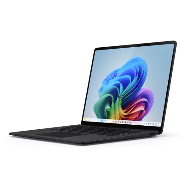 Microsoft Surface Laptop 7 Copilot+ PC, Snapdragon X Elite Processor, 16 GB RAM, 512 GB SSD, 15" Pixel Sense Flow Display, Windows 11 Home, Black, 1 Year Warranty | ZHH-00039