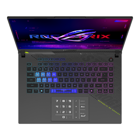 Asus ROG Strix G16 Gaming Laptop, AMD Ryzen 9 8940HX Processor, 32GB RAM, 1TB SSD, 12 GB Nvidia RTX 5070 Ti Graphics, 16" FHD+ 165Hz Display, Windows 11 Home, English & Arabic Keyboard, Eclipse Gray, 1 Year Warranty | G614PR-RV009W