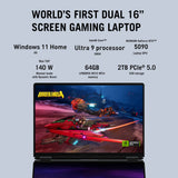 Asus ROG Zephyrus Duo 16 Laptop, Intel Core Ultra 9 386H Processor, 64GB RAM, 2TB SSD, RTX 5090 24GB Graphics, Dual 16" 3K OLED 120Hz Touch Displays, Windows 11 Home, 1-Zone RGB English & Arabic Keyboard, ROG Backpack, 1 Year Warranty | GX651AX-SR014W