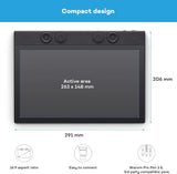 Wacom Intuos Pro متوسط، منفذ USB، بلوتوث، شمال، ضمان لمدة سنة | PTK670K0B