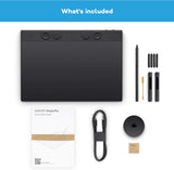 Wacom Intuos Pro متوسط، منفذ USB، بلوتوث، شمال، ضمان لمدة سنة | PTK670K0B